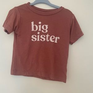 Bella Canvas Kids Big Sister T-Shirt (12-18 Months)